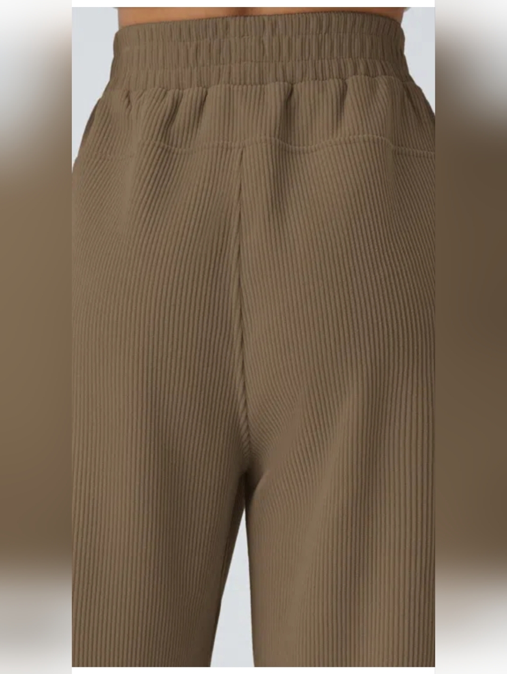 High Waisted Pocket Straight Leg Mop Corduroy Casual Pants Medium Regular Nwt - Picture 2 of 11